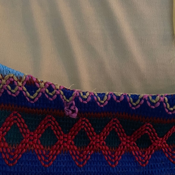 Yellow/Multicolor Halter Dress - Picture 5 of 5